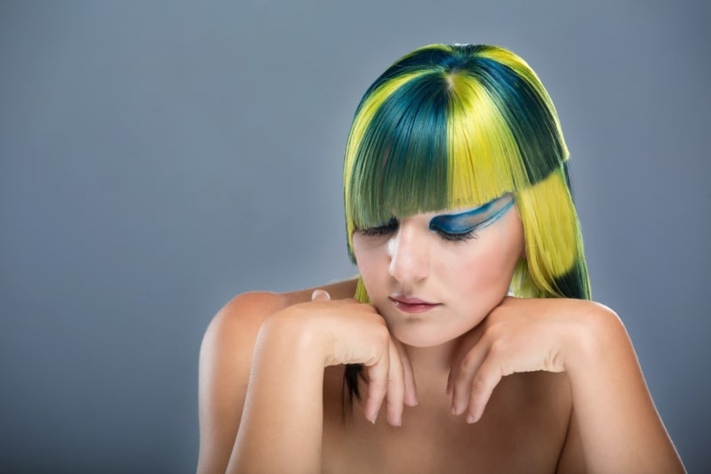 Friseurbedarf 5 gefärbte Haare